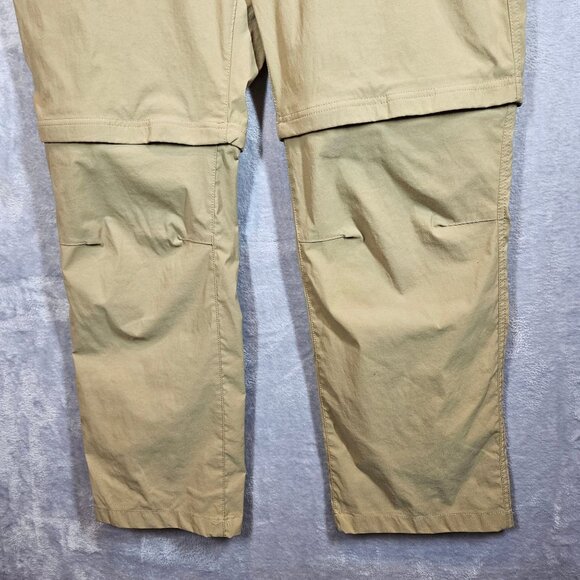 Eddie Bauer Travex zip off Pants Mens 38x30 Beige Nylon Outdoor Hiking Stretch - Picture 10 of 14